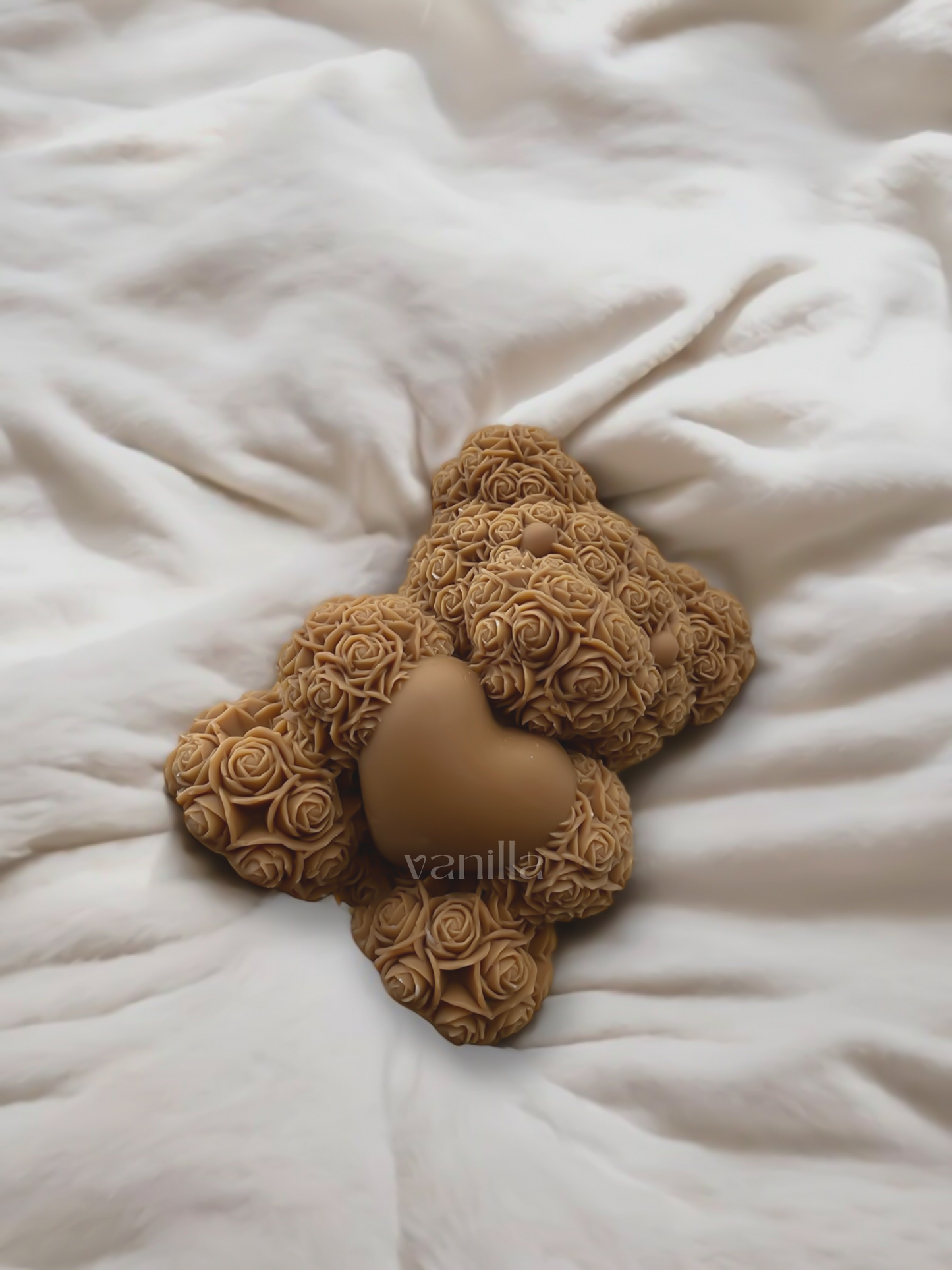 Rose Bear Candle