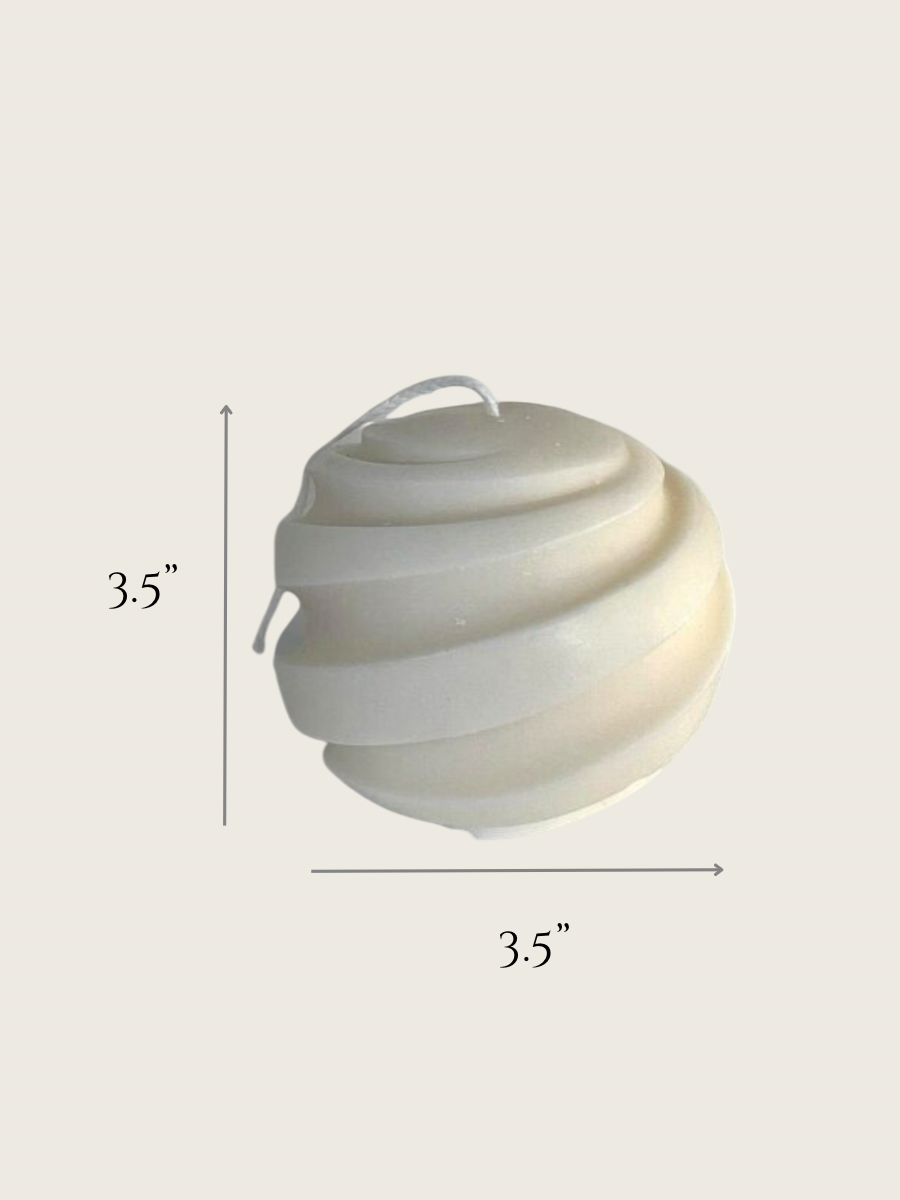 Lena Spiral Sculptural Candle