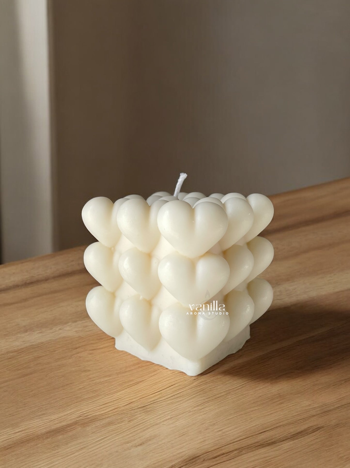 Heart Bubble Candle