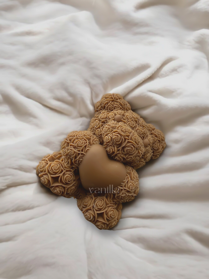 Rose Bear Candle