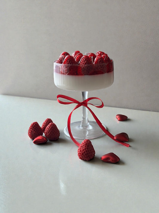 Strawberry Dessert Candle