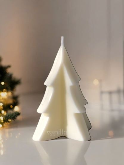 Geometric Christmas tree soy wax candle -vanilla aroma studio