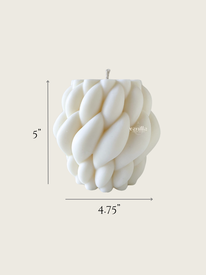 Sophie Braided Sculptural Candle