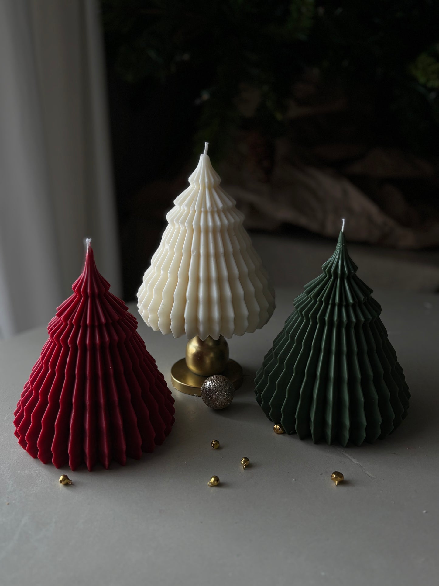 Origami Christmas Tree candle
