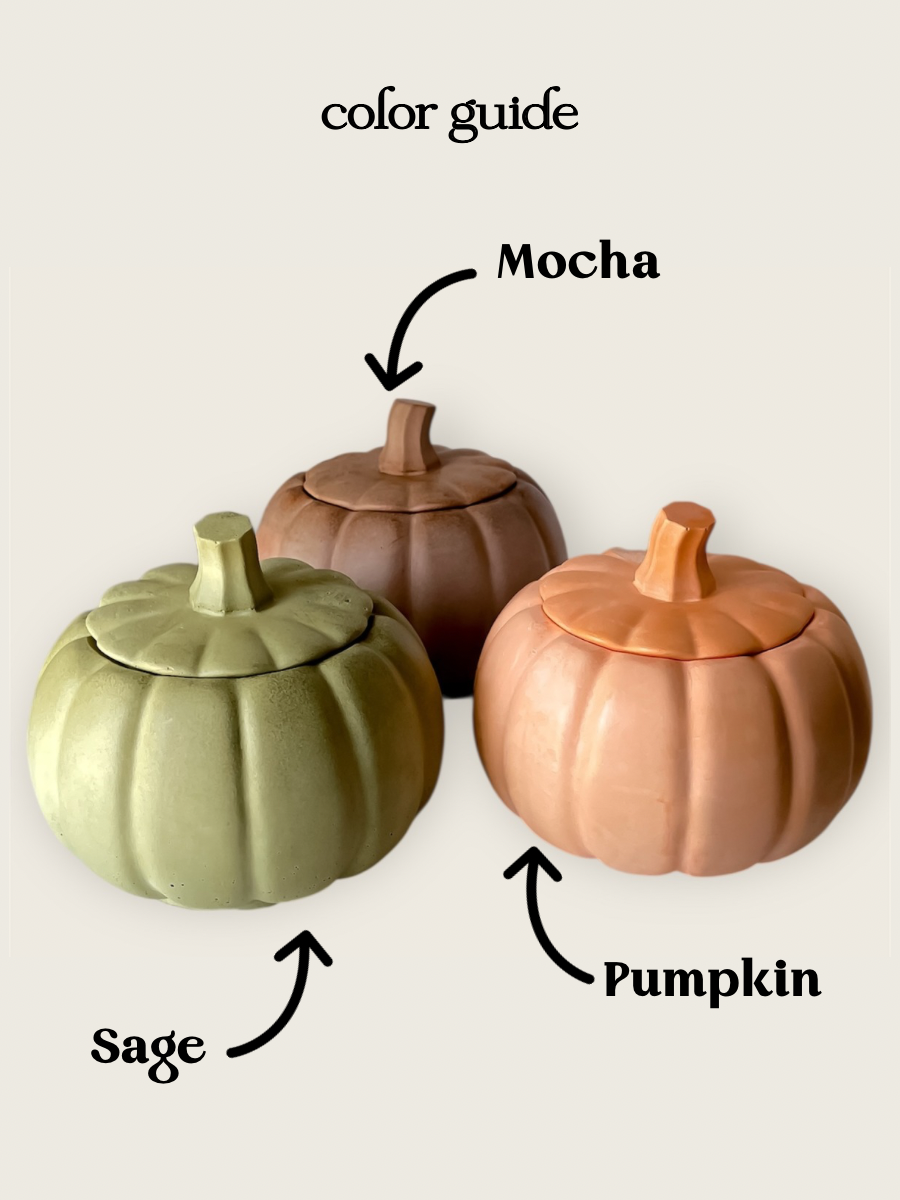 Pumpkin jar candle
