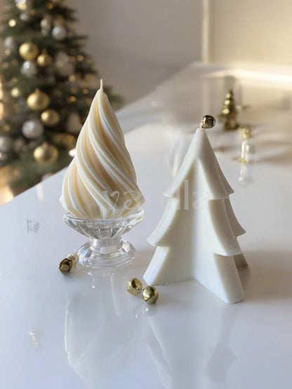 Twirl Christmas Tree candle