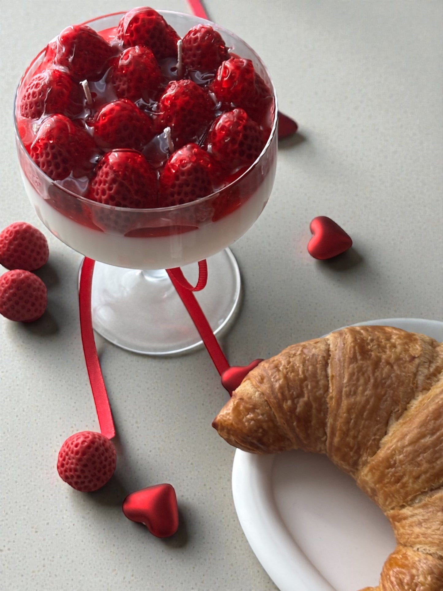 Strawberry Dessert Candle