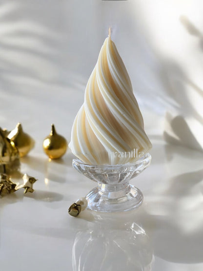 Twirl Christmas Tree candle