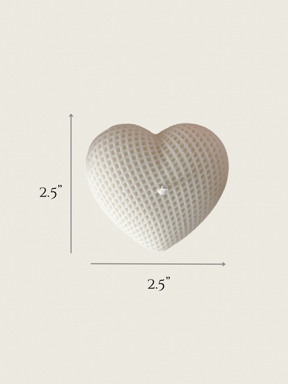 Textured Heart Candle