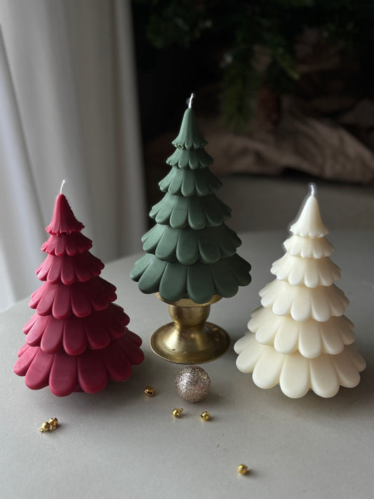 Layered Christmas Tree candle