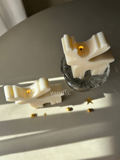 Reindeer Christmas Candle