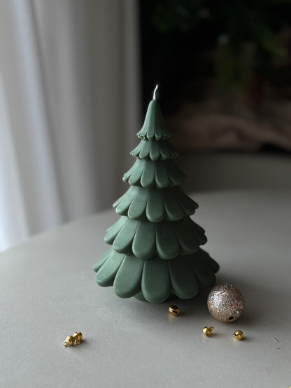 Layered Christmas Tree candle
