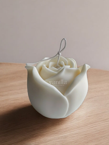 Big Rose Sculptural Candle