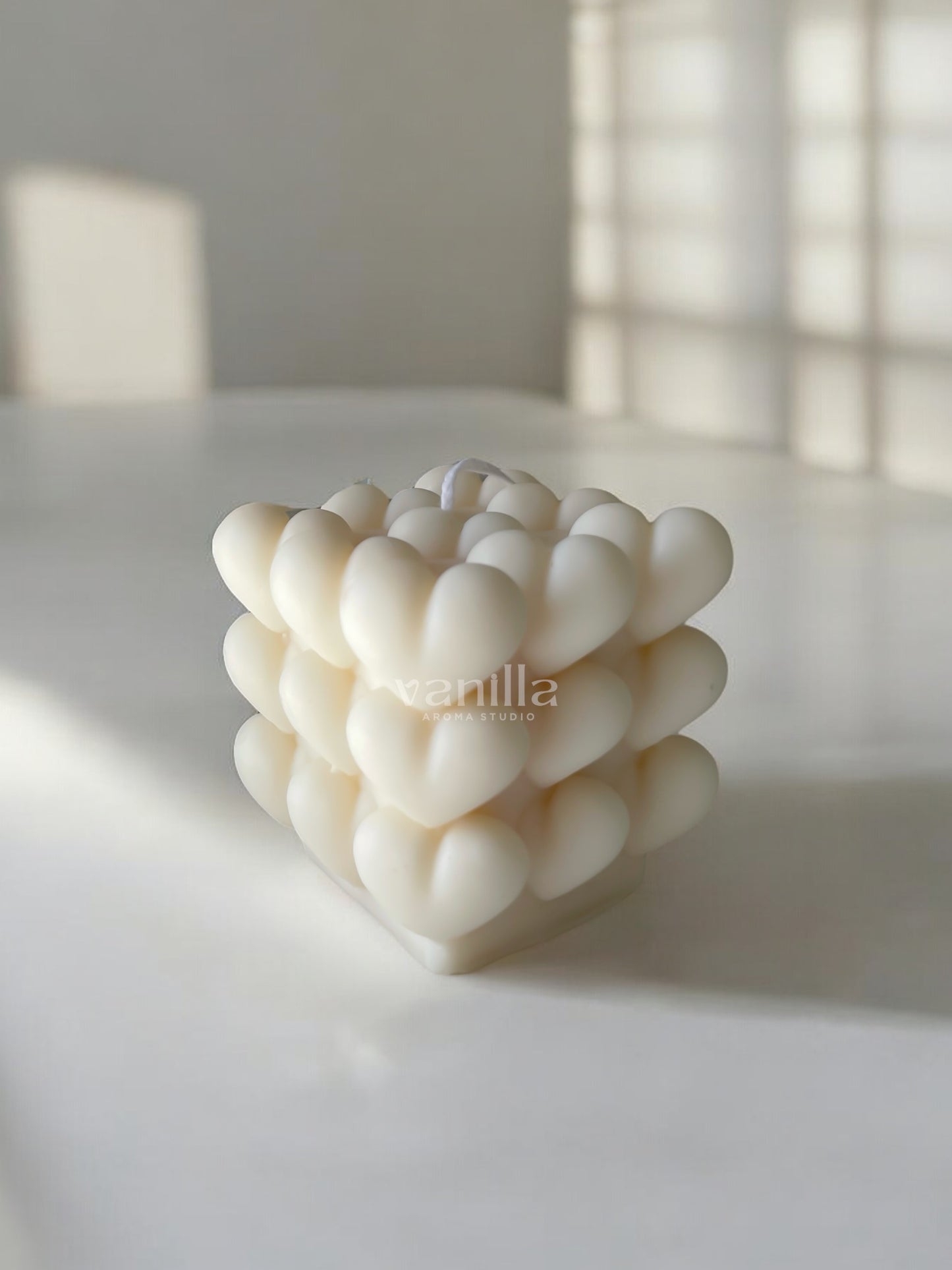 Heart Bubble Candle