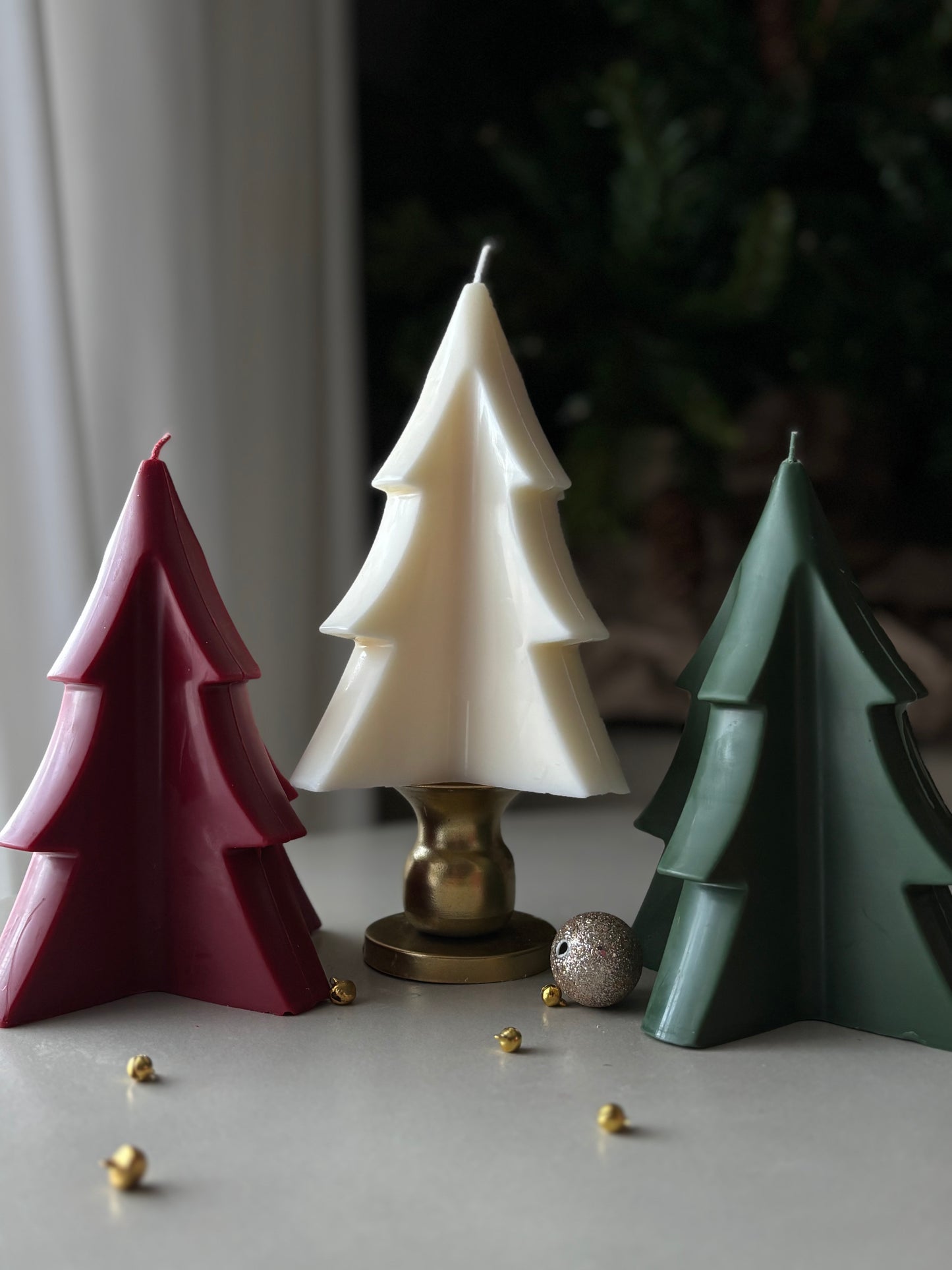 Geometric Christmas Tree candle
