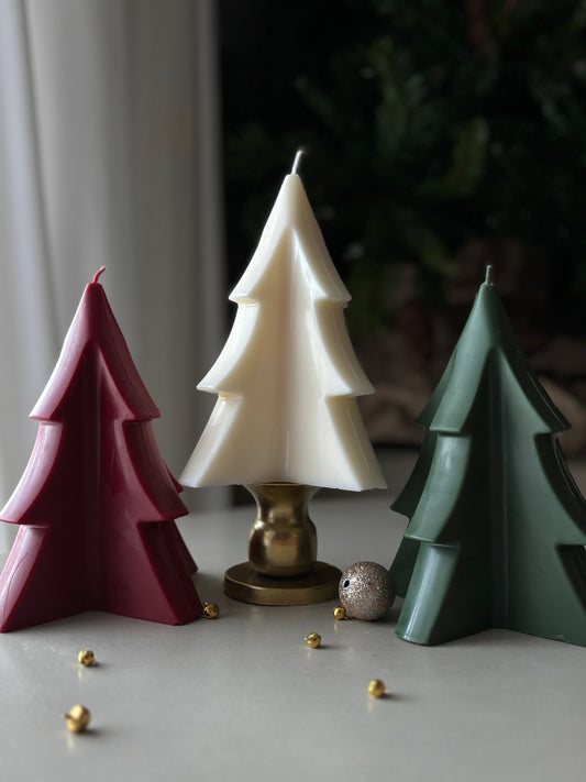 Geometric Christmas Tree candle