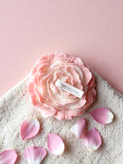 Big Peony Blossom Candle