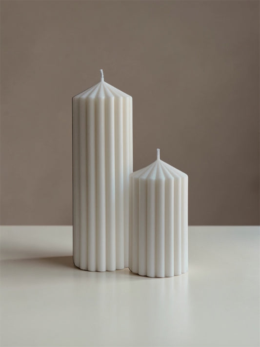 Faro Fluted Pillar Candle