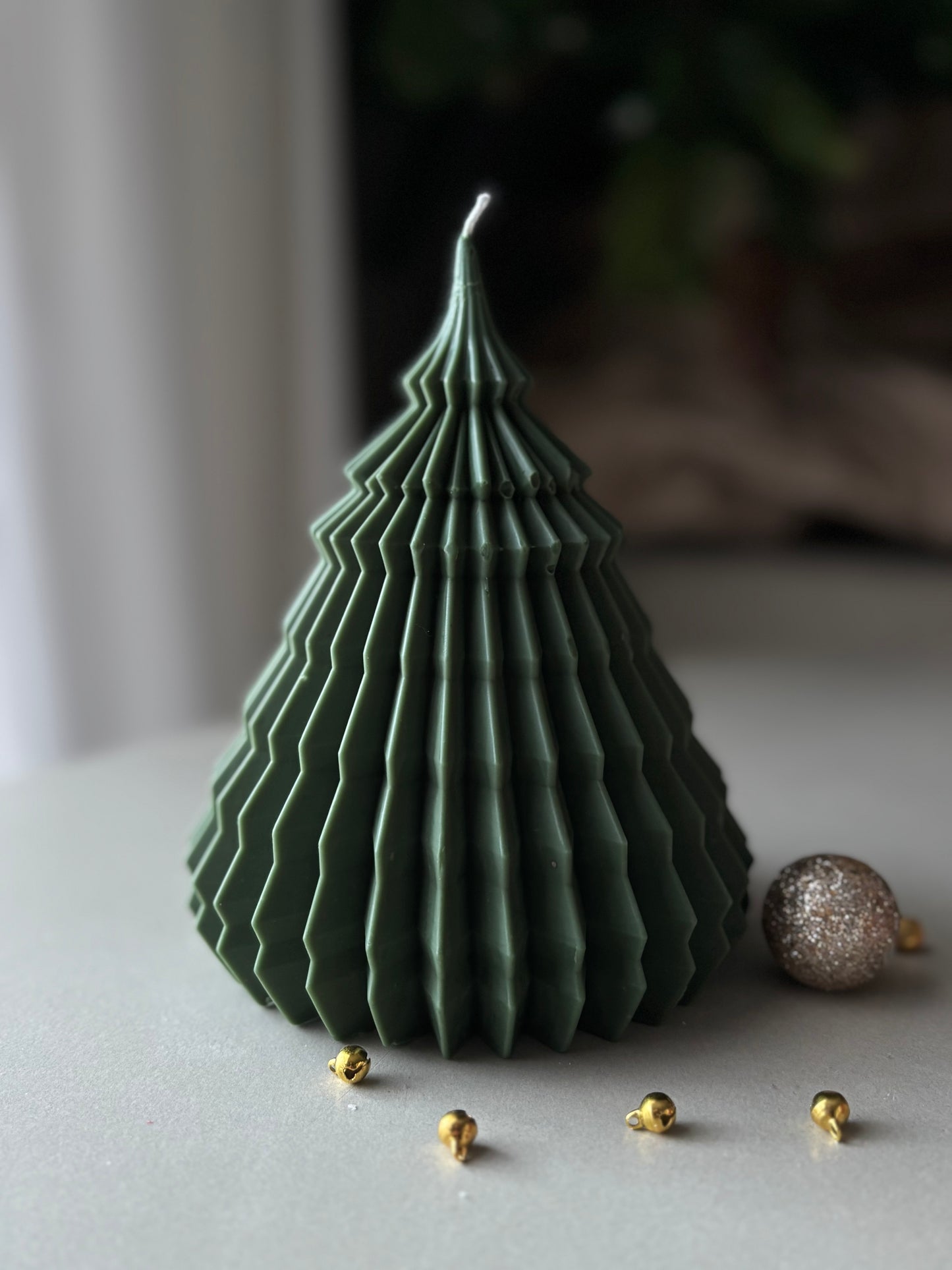 Origami Christmas Tree candle