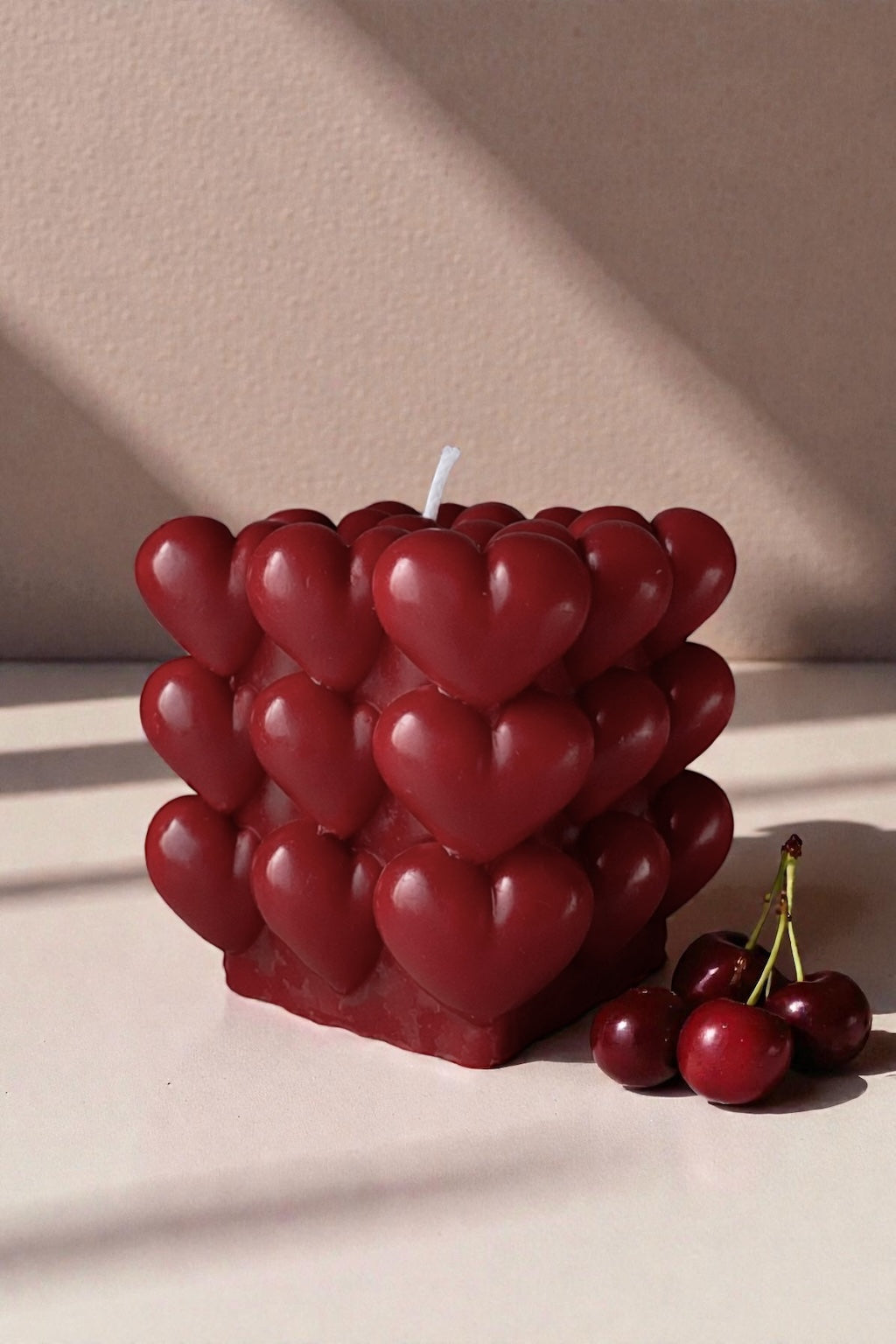 Heart Bubble Candle
