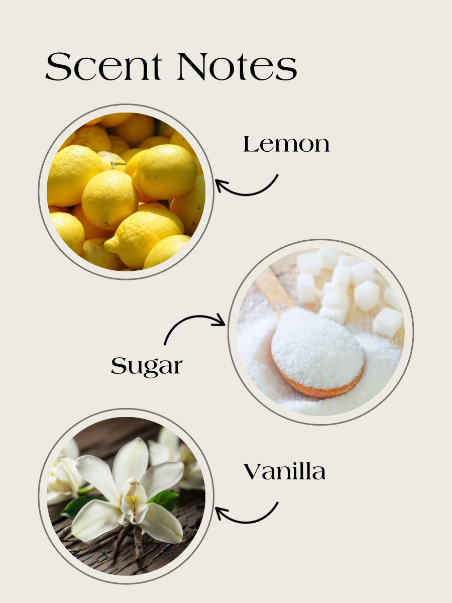 Sweet Lemon-Wooden wick candle