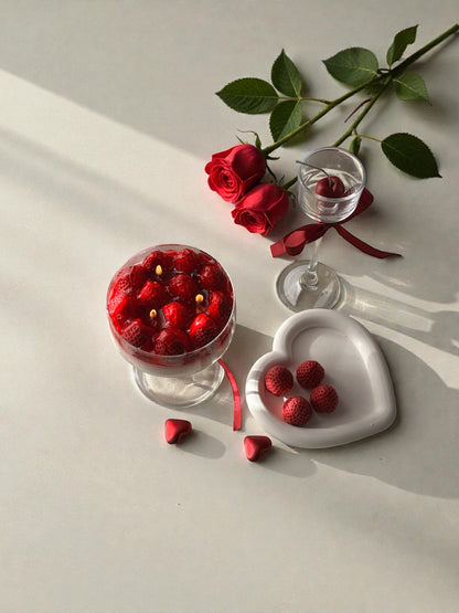 Strawberry Dessert Candle