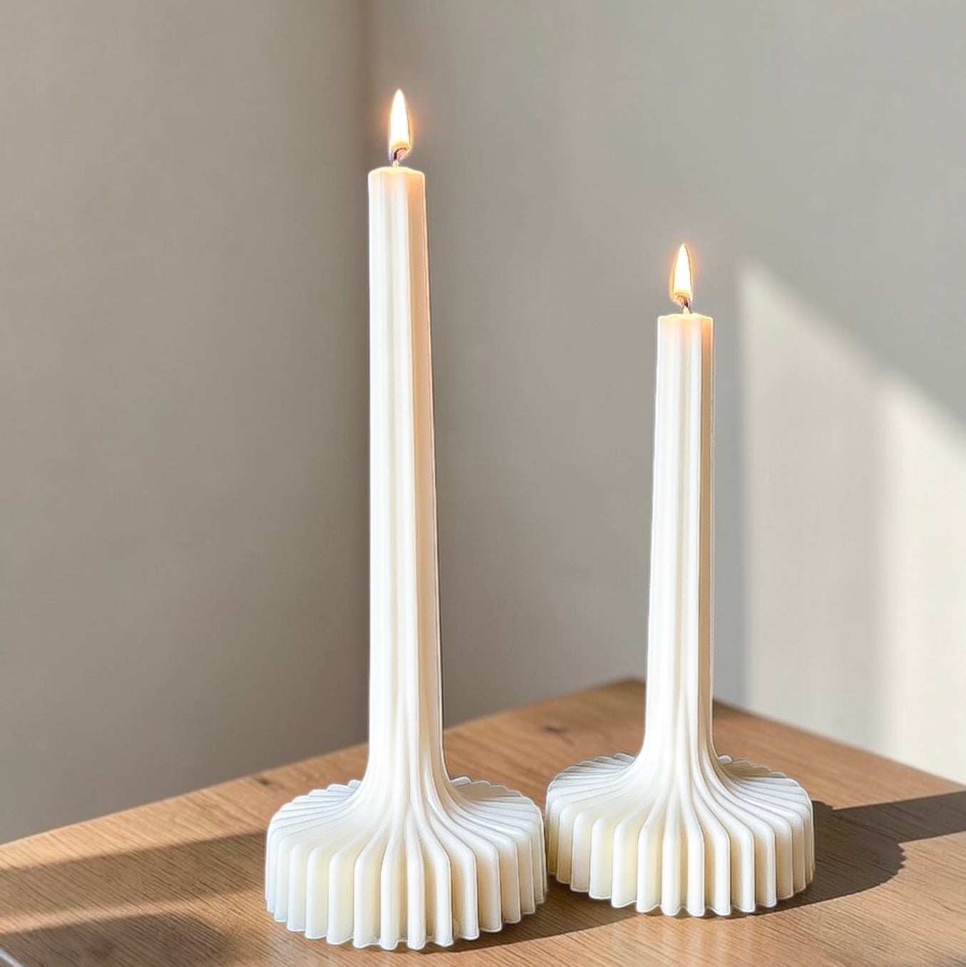 Tala Striped Pillar Candle
