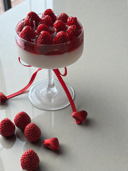Strawberry Dessert Candle