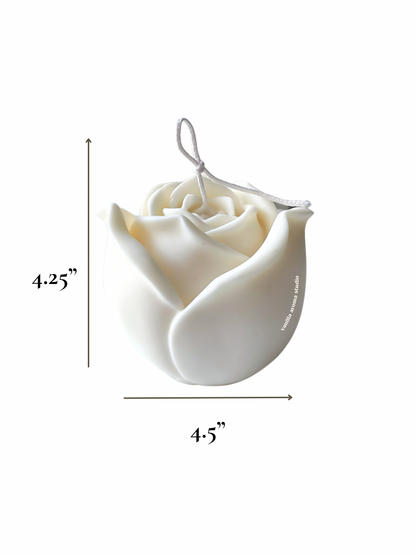 Big Rose Sculptural Candle