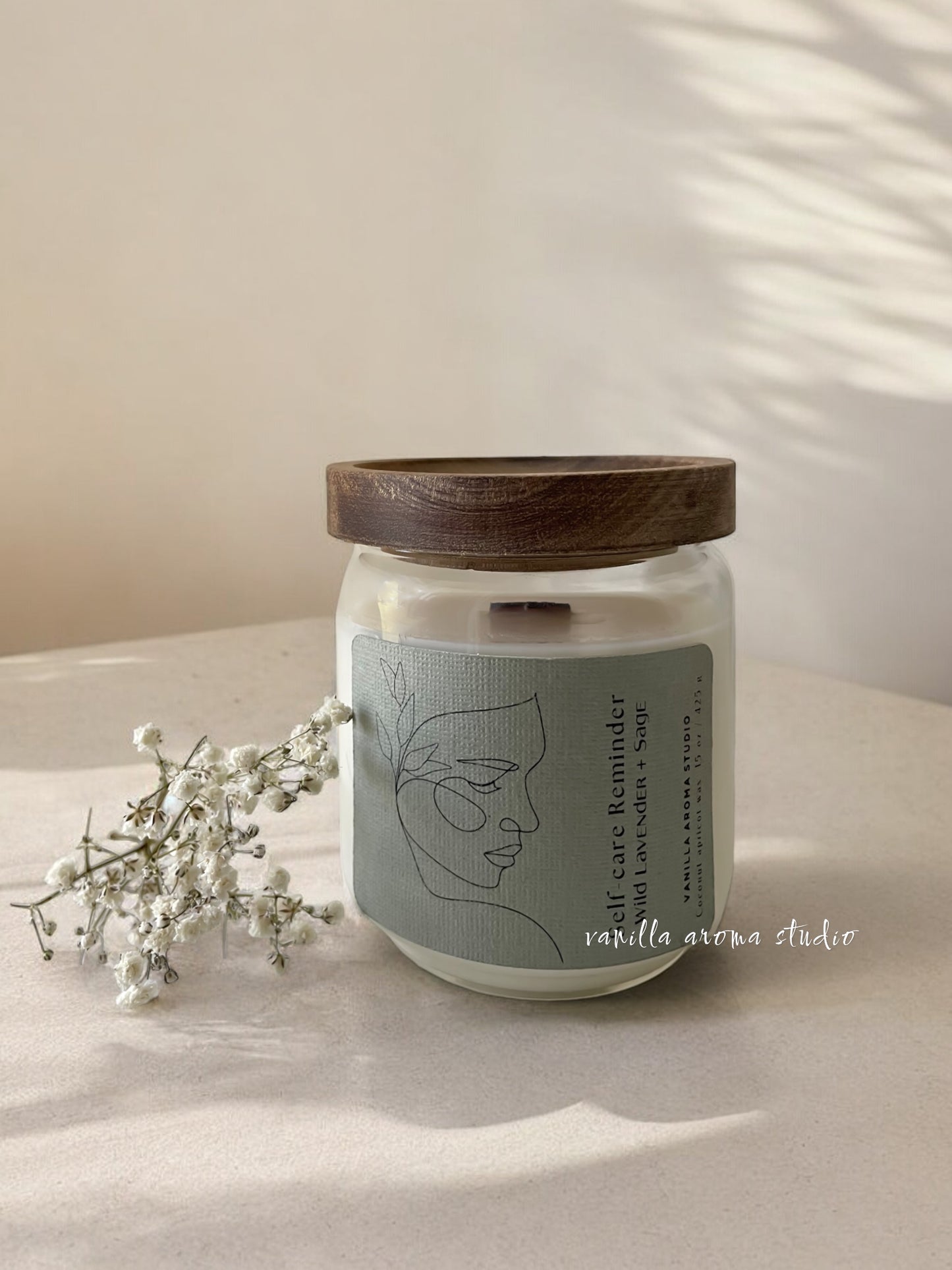 Wild lavender + Sage Self-care Reminder Candle