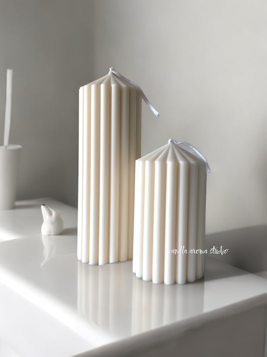 Faro Fluted Pillar Candle