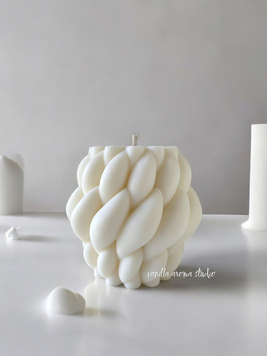 Sophie Braided Sculptural Candle